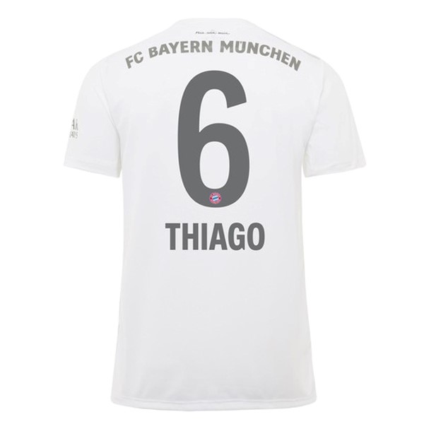 Camiseta Bayern Munich NO.6 Thiago Segunda equipación 2019-2020 Blanco
